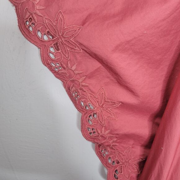 Old Navy Dress Size 2X Midi Prairie Boho Cottagecore V Neck Waist Defining - Picture 3 of 11